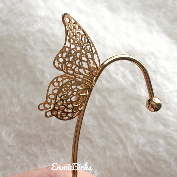 💥3for$28 New Gold Plated Hollowed Out Butterfly Ear Cuff | Boho Ear Climber - Picture 13 of 16